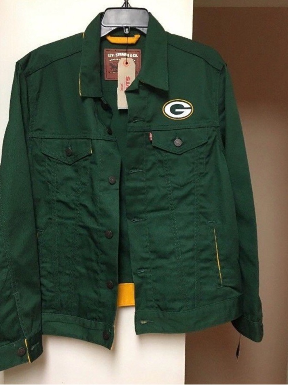 Rare 2015 new Levi's x Green Bay Packers Green Jacket licensed merchandise sm - Picture 1 of 3
